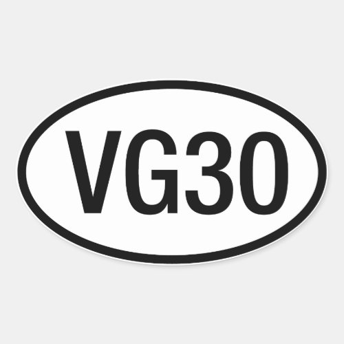 Datsun Nissan VG30 Engine Sticker