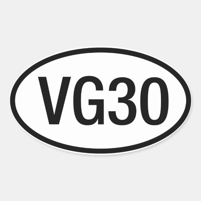 Datsun Nissan VG30 Engine Sticker (Front)