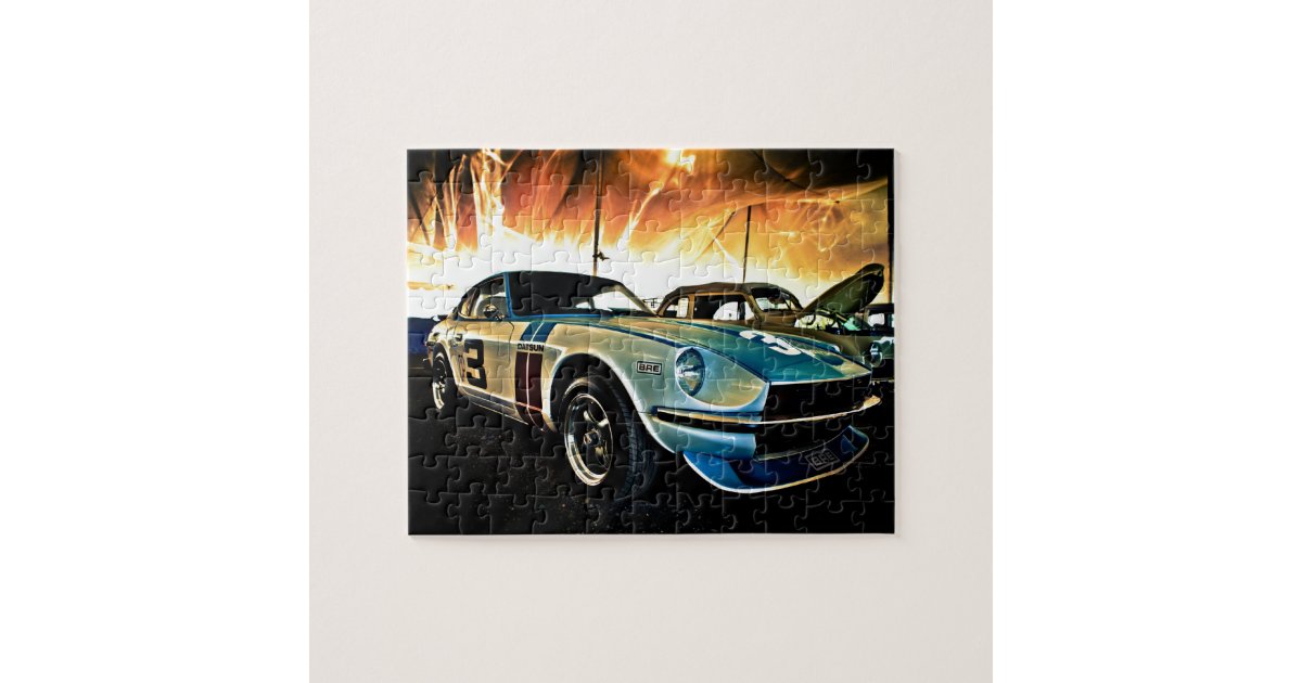Datsun Z Race car Jigsaw Puzzle Zazzle
