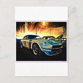 Datsun Z Race car Postcard
