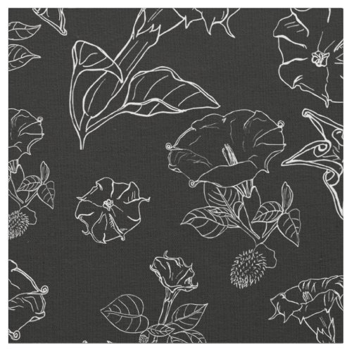 Datura Blooms Fabric