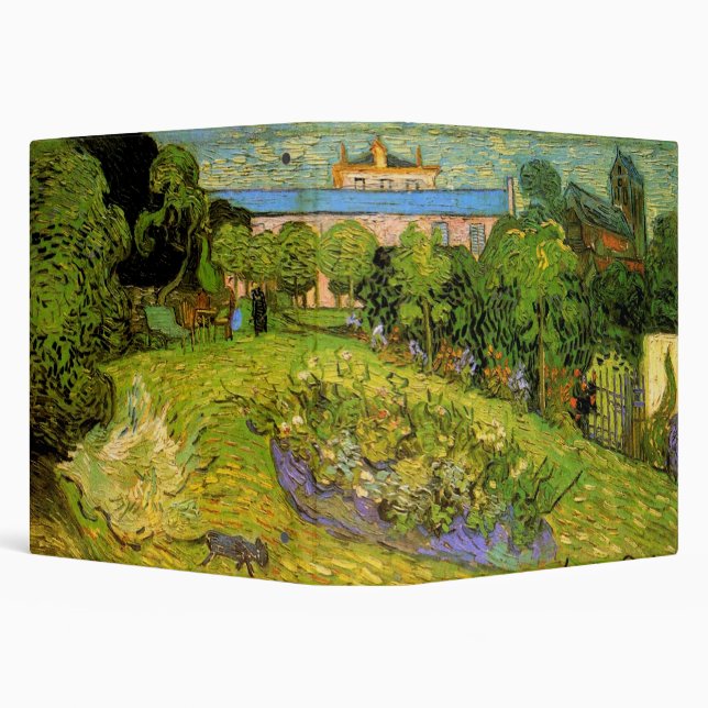 Daubigny's Garden by Vincent van Gogh, Le Jardin 3 Ring Binder (Background)