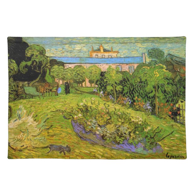 Daubigny's Garden by Vincent van Gogh, Le Jardin Cloth Placemat (Front)