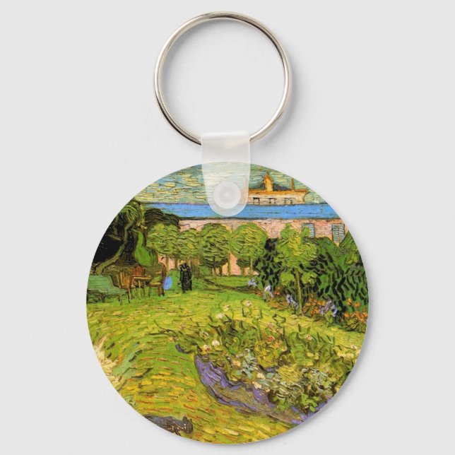 Daubigny's Garden by Vincent van Gogh, Le Jardin Keychain (Front)