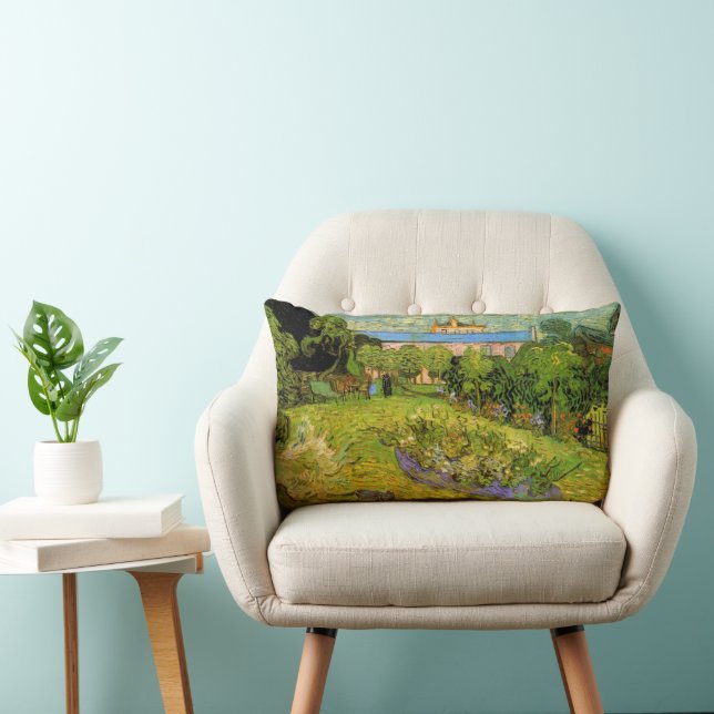 Daubigny's Garden by Vincent van Gogh, Le Jardin Lumbar Pillow (Chair)