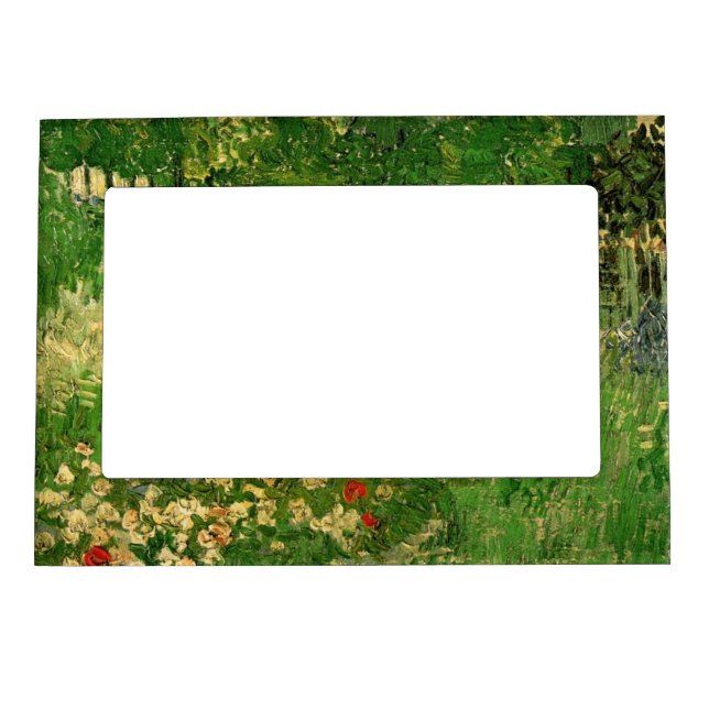 Daubigny's Garden by Vincent van Gogh, Le Jardin Magnetic Photo Frame (Front)