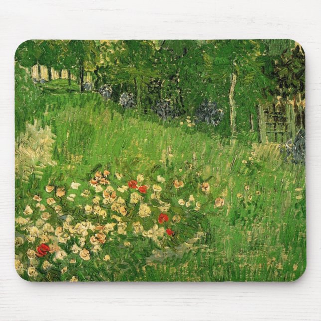 Daubigny's Garden by Vincent van Gogh, Le Jardin Mouse Pad (Front)
