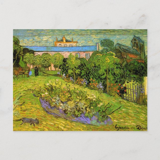 Daubigny's Garden by Vincent van Gogh, Le Jardin Postcard (Front)