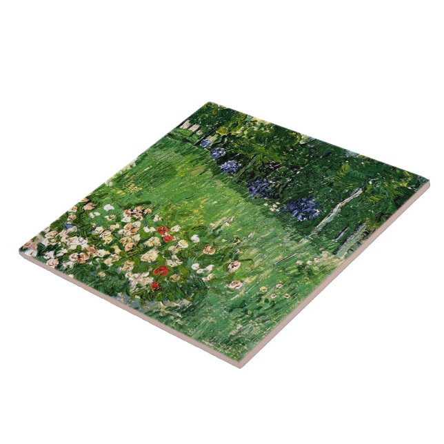 Daubigny's Garden Van Gogh Fine Art Tile (Side)