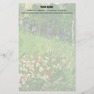 Daubigny's Garden, Vincent Van Gogh. beautiful Stationery