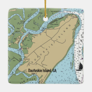 Daufuskie Island Georgia Ceramic Ornament