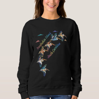 Daufuskie Island South Carolina Colorful Tie-Dye P Sweatshirt