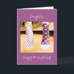 Daughter 11th Birthday Crazy Socks Card<br><div class="desc">A celebration is just around the corner. This will happen once you dear daughter’s 11th birthday finally arrives. To greet her is this card that shares a funny and crazy birthday message for her. She will definitely have an LOL experience once she gets this.</div>