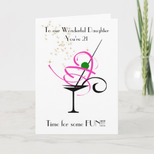 DAUGHTER 21ST BIRTHDAY CARD