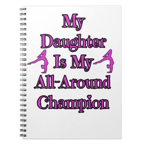 Daughter All_Around Gymnastics Champion Notebook
