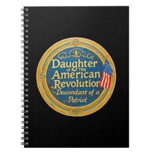 Daughter American Revolution Descendant Patriot Notebook