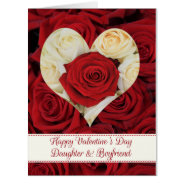 Daughter And Boyfriend Happy Valentine's Day Roses at Zazzle