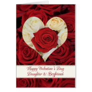 Daughter And Boyfriend Happy Valentine's Day Roses at Zazzle