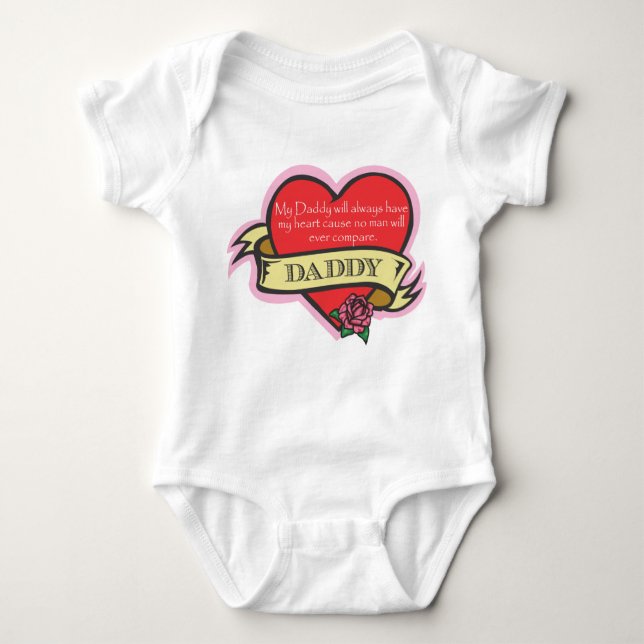 Daughter and Daddy Tattoo Heart Shirt (Front)