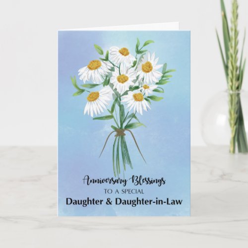 Daughter and Daughter in Law Wedding Anniversary Card