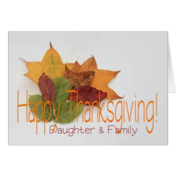 Daughter And Family In Law  Thanksgiving Foliage by studioportosabbia at Zazzle