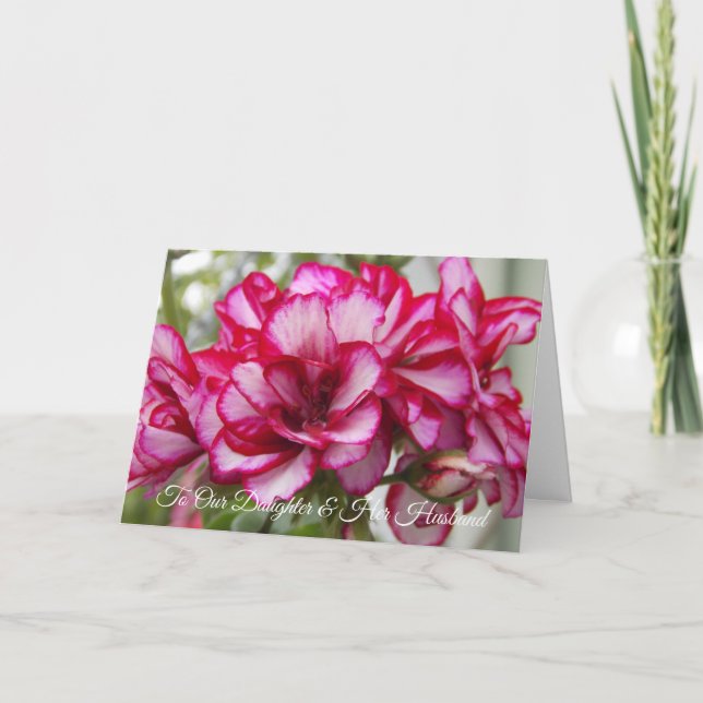 Daughter And Husband Wedding Anniversary Card (Front)