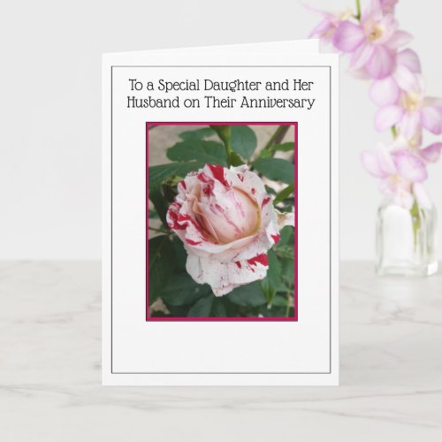 Daughter And Husband Wedding Anniversary Card