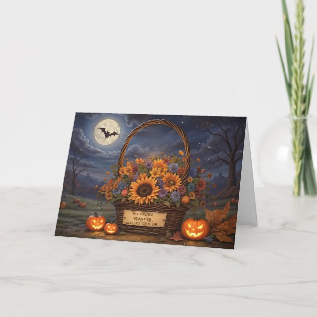 Daughter and Son in Law Husband Halloween Cute Card (Front)