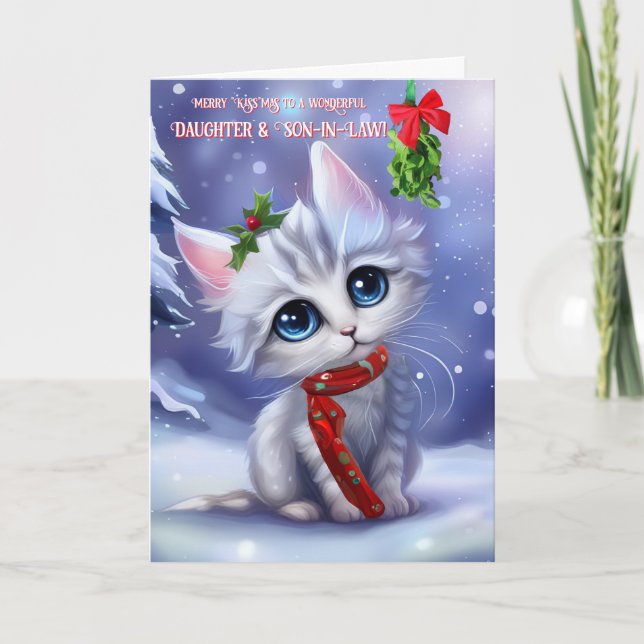 Daughter and Son in Law Merry Christmas Holiday Card (Front)