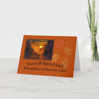 Daughter and Son In Law Thanksgiving Card