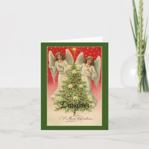 Daughter Angels Christmas Holiday Card