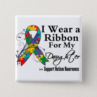 Daughter - Autism Ribbon Button