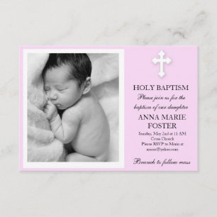 Daughter Baptism Invitation