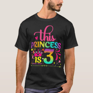 Daughter Birthday 3 Years Old Girl 3rd Bday Funny  T-Shirt