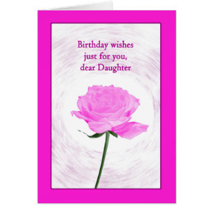 Daughter Birthday Beautiful Pink Rose