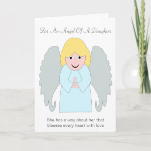 Daughter Birthday Card An Angel