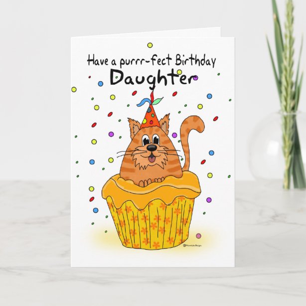 Cat Daughter Birthday Cards | Zazzle