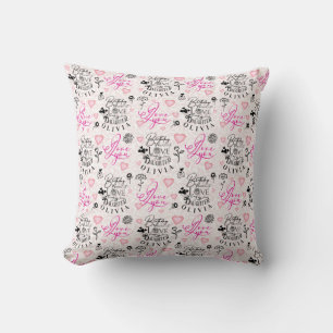 Daughter Birthday Custom Name Throw Pillow