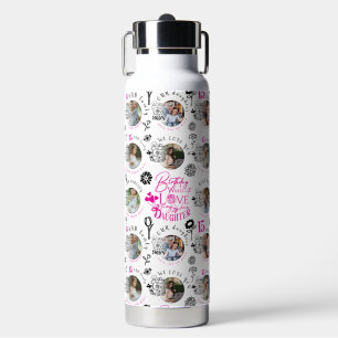 Daughter Birthday Custom Photo Water Bottle