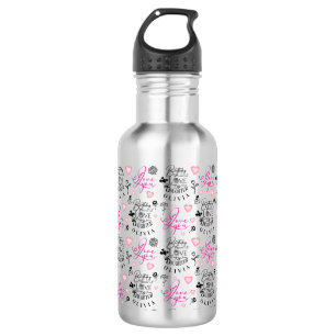 Daughter Birthday Custom Text Stainless Steel Water Bottle