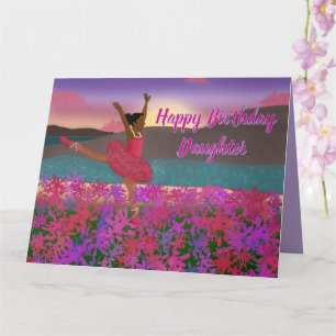 Daughter Birthday   Dance   African American Card