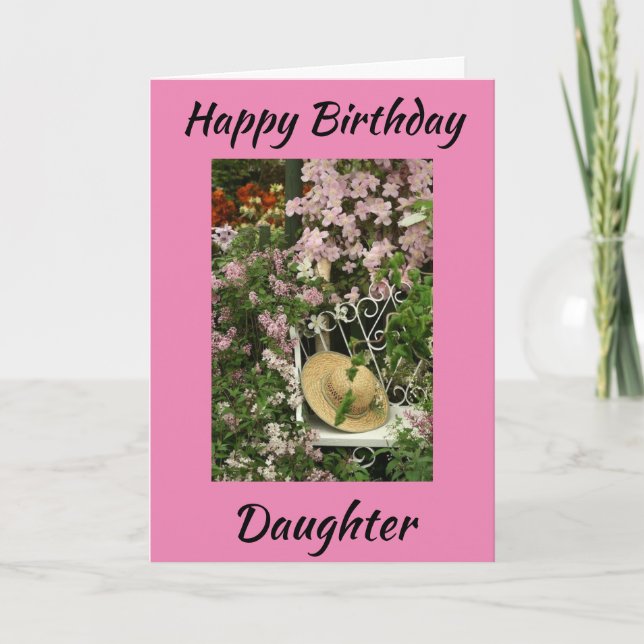 **DAUGHTER** "BIRTHDAY LOVE CARD (Front)