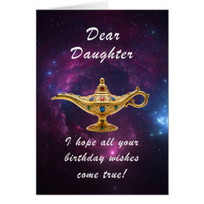 Daughter Birthday Magic Lamp  Cards