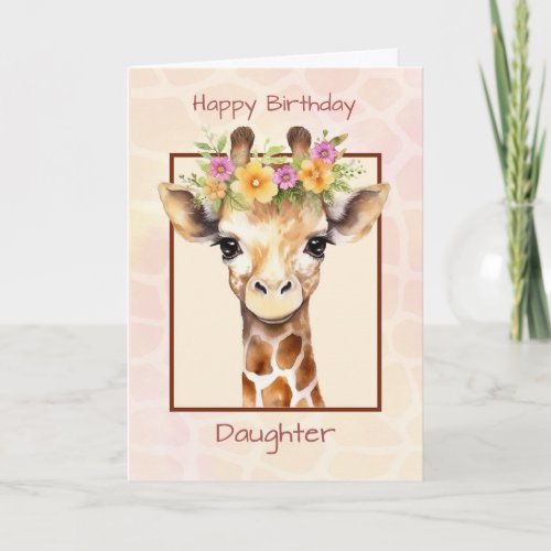 Daughter Birthday Sweet Safari Jungle Giraffe