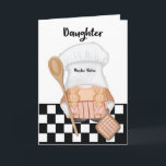Daughter Birthday Whimsical Gnome Baker Baking Card<br><div class="desc">The birthday greeting card for your daughter is a whimsical and joyous celebration of her special day, featuring a delightful gnome immersed in the enchanting world of baking. The card radiates a sense of celebration and whimsy, capturing the essence of a happy and fun-filled birthday. The overall design is crafted...</div>