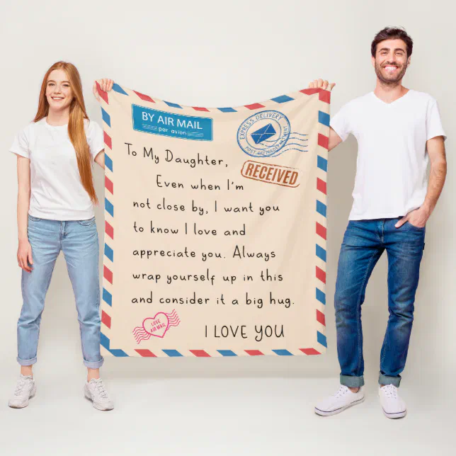 Daughter Blanket Gift From mom and Dad Zazzle