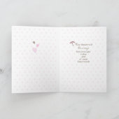 Daughter, Bridal Shower Cake, Brown, Pink Card (Inside)