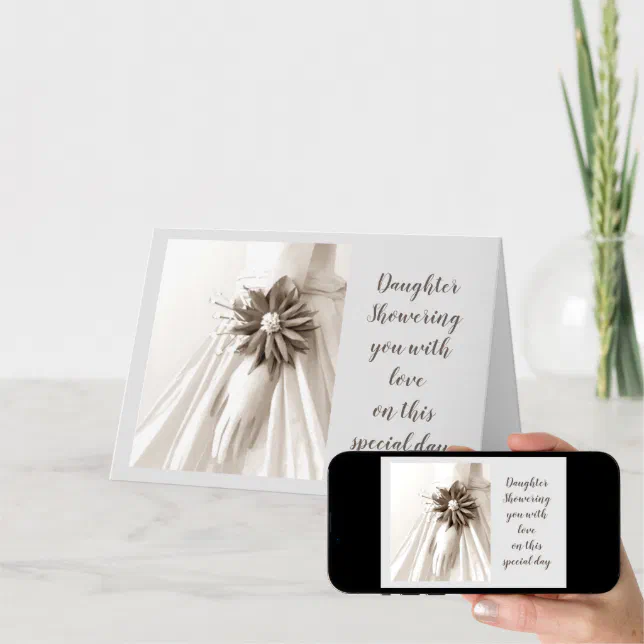 **DAUGHTER** BRIDAL SHOWER SHOWER LOVE TO YOU IN INVITATION Zazzle