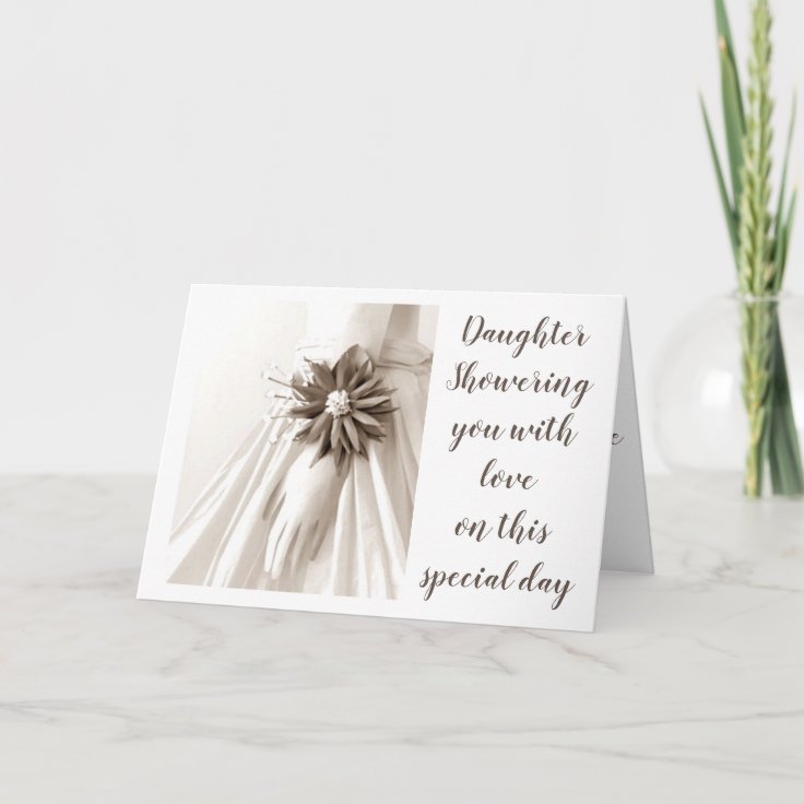 **DAUGHTER** BRIDAL SHOWER SHOWER LOVE TO YOU INVITATION Zazzle