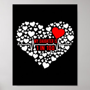 Daughter Chd Warrior Mom Congenital Heart Disease  Poster